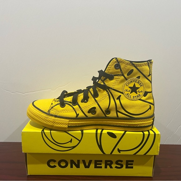 Converse x Chinatown Market, Chuck Taylor Allstar Hi, 371255C, Yellow & Black - Picture 3 of 13